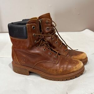 Timberland Brown Leather Ankle Boots